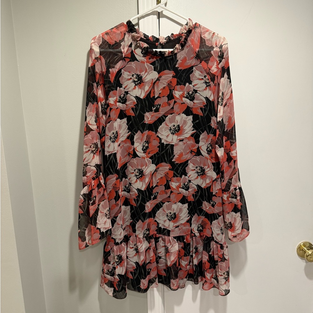 Misa Floral Long Sleeve Dress